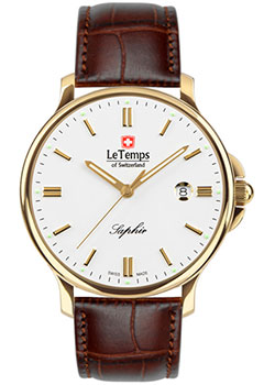 Швейцарские наручные  мужские часы Le Temps LT1067.54BL62. Коллекция Zafira Gent 41