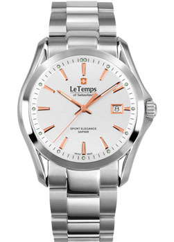 Швейцарские наручные  мужские часы Le Temps LT1080.04BS01. Коллекция Sport Elegance