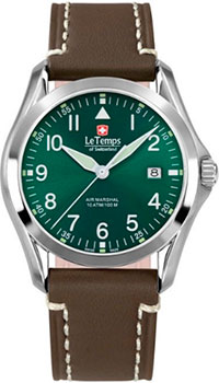 Швейцарские наручные  мужские часы Le Temps LT1080.16BL16. Коллекция Air Marshal