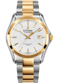 Швейцарские наручные  мужские часы Le Temps LT1080.61BT01. Коллекция Sport Elegance