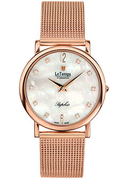 Швейцарские наручные  женские часы Le Temps LT1085.55BD02. Коллекция Zafira Slim