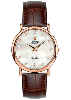 Швейцарские наручные  женские часы Le Temps LT1085.55BL52. Коллекция Zafira Slim