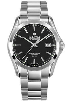 Швейцарские наручные  мужские часы Le Temps LT1090.12BS01. Коллекция Sport Elegance Automatic