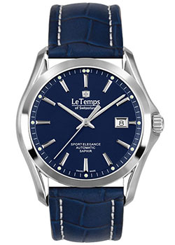 Швейцарские наручные  мужские часы Le Temps LT1090.13BL13. Коллекция Sport Elegance Automatic