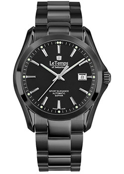 Швейцарские наручные  мужские часы Le Temps LT1090.23BS02. Коллекция Sport Elegance Automatic