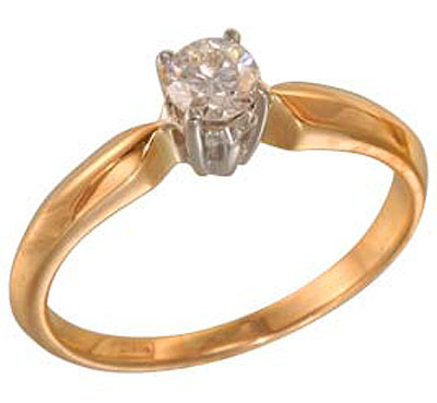 Кольцо С Бриллиантом