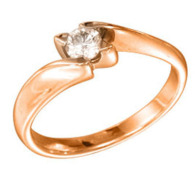 Кольцо С Бриллиантом