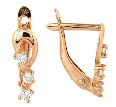 Серьги С Фианитом