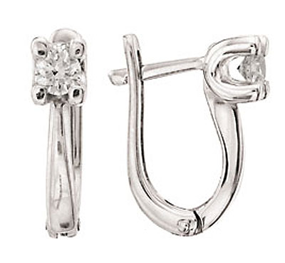 Серьги С Бриллиантом