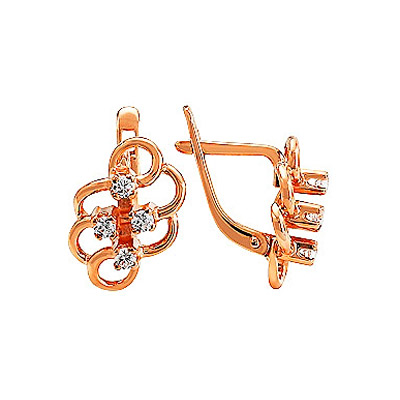 Серьги С Фианитом