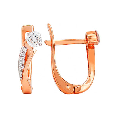 Серьги С Бриллиантом