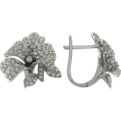 Серебряные серьги 98044 от Bestwatch.ru Серебряные серьги 98044 от Bestwatch.ru