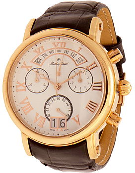 Швейцарские наручные мужские часы Mathey-Tissot H7030PI. Коллекция Retrograde Chrono