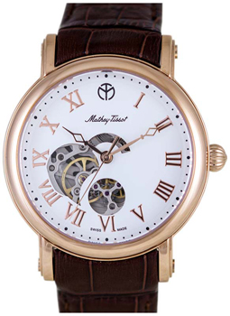 Швейцарские наручные мужские часы Mathey-Tissot H7050PI. Коллекция Skeleton