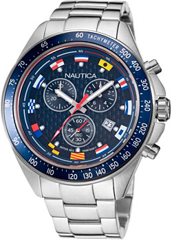 Швейцарские наручные  мужские часы Nautica NAPOBF122. Коллекция Ocean Beach