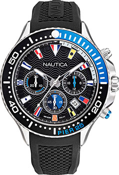 Швейцарские наручные  мужские часы Nautica NAPP25F09. Коллекция Pier 25