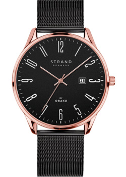 fashion наручные  мужские часы Obaku S739GDVBMB. Коллекция STRAND