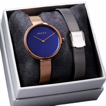 fashion наручные  женские часы Obaku V227LXVLMV-SET. Коллекция Ultra Slim
