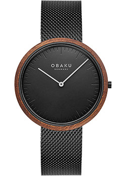 fashion наручные  мужские часы Obaku V245GXBBMB. Коллекция Trae