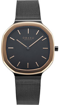 fashion наручные  женские часы Obaku V253LXMBMB. Коллекция Oktant