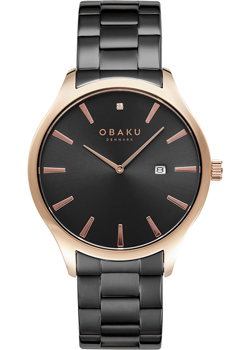 fashion наручные  женские часы Obaku V266GDVBSB-DD. Коллекция Diamant