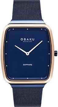 fashion наручные  мужские часы Obaku V267GXSLML. Коллекция Ultra Slim