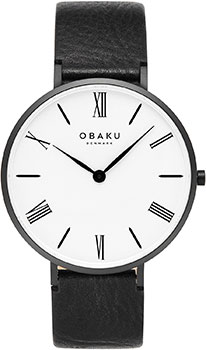 fashion наручные  мужские часы Obaku V283GXBWRB-DIB. Коллекция Leather