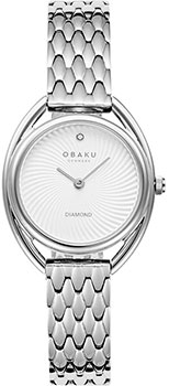 fashion наручные  женские часы Obaku V286LXCISC. Коллекция Diamond