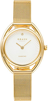 fashion наручные  женские часы Obaku V286LXGIMG. Коллекция Diamond