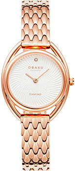 fashion наручные  женские часы Obaku V286LXVISV. Коллекция Diamond