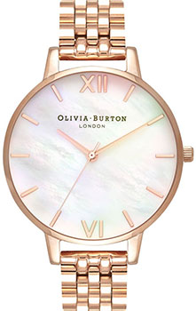 fashion наручные  женские часы Olivia Burton OB16MOP03. Коллекция Mother of Pearl Bracelet