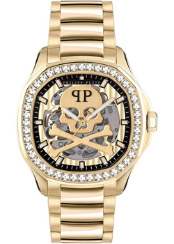 fashion наручные  мужские часы Philipp Plein PWRAA0723. Коллекция Skeleton Spectre Rainbow