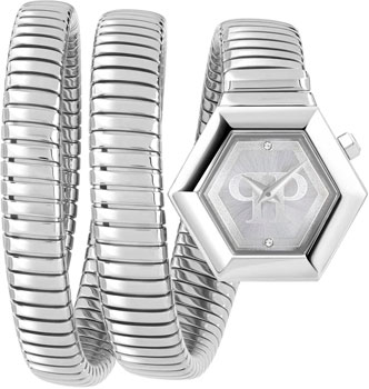 fashion наручные  женские часы Philipp Plein PWZAA0123. Коллекция Snake Hexagon