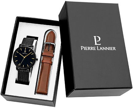 fashion наручные мужские часы Pierre Lannier 388C439. Коллекция Essential