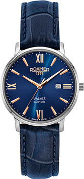Швейцарские наручные  женские часы Roamer 958.844.41.43.05. Коллекция Valais