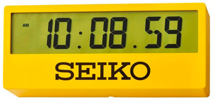 Настольные часы Seiko Clock QHL073YN. Коллекция Настольные часы