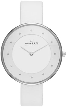 Швейцарские наручные  женские часы Skagen SKW2136. Коллекция Leather