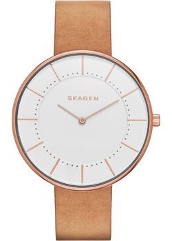 Швейцарские наручные  женские часы Skagen SKW2558. Коллекция Leather