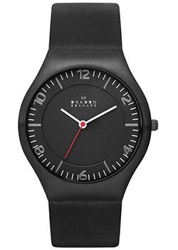 Швейцарские наручные  мужские часы Skagen SKW6113. Коллекция Leather