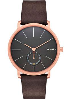 Швейцарские наручные  мужские часы Skagen SKW6213. Коллекция Leather