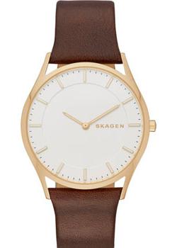 Швейцарские наручные  мужские часы Skagen SKW6225. Коллекция Leather