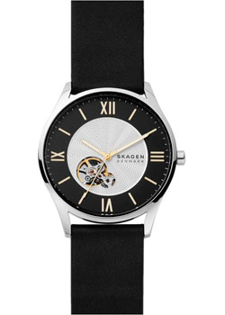 Швейцарские наручные  мужские часы Skagen SKW6710. Коллекция Leather