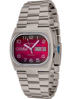 Российские наручные  мужские часы Slava 0220302-100-2427. Коллекция Телевизор Титан
