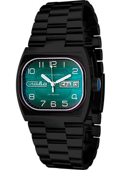Российские наручные  мужские часы Slava 0224303-100-2427. Коллекция Телевизор Титан