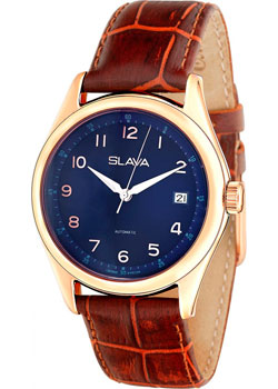 Российские наручные  мужские часы Slava 1493276-300-8215. Коллекция Премьер