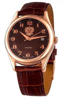Российские наручные  мужские часы Slava 1493860-300-8215. Коллекция Премьер