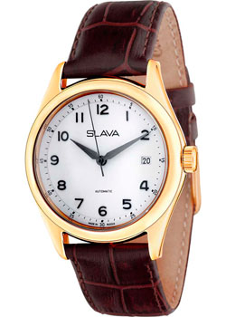 Российские наручные  мужские часы Slava 1499269-300-8215. Коллекция Премьер