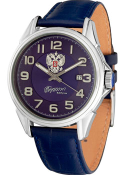 Российские наручные  мужские часы Slava 1610011-300-8215. Коллекция Премьер