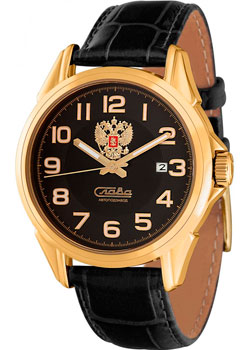 Российские наручные  мужские часы Slava 1619015-300-8215-K1. Коллекция Премьер