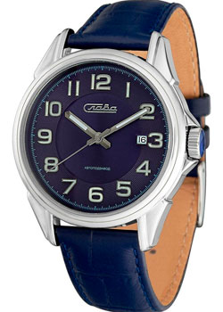 Российские наручные  мужские часы Slava 1869085-300-8215. Коллекция Премьер